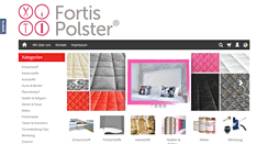 Desktop Screenshot of fortispolster.de